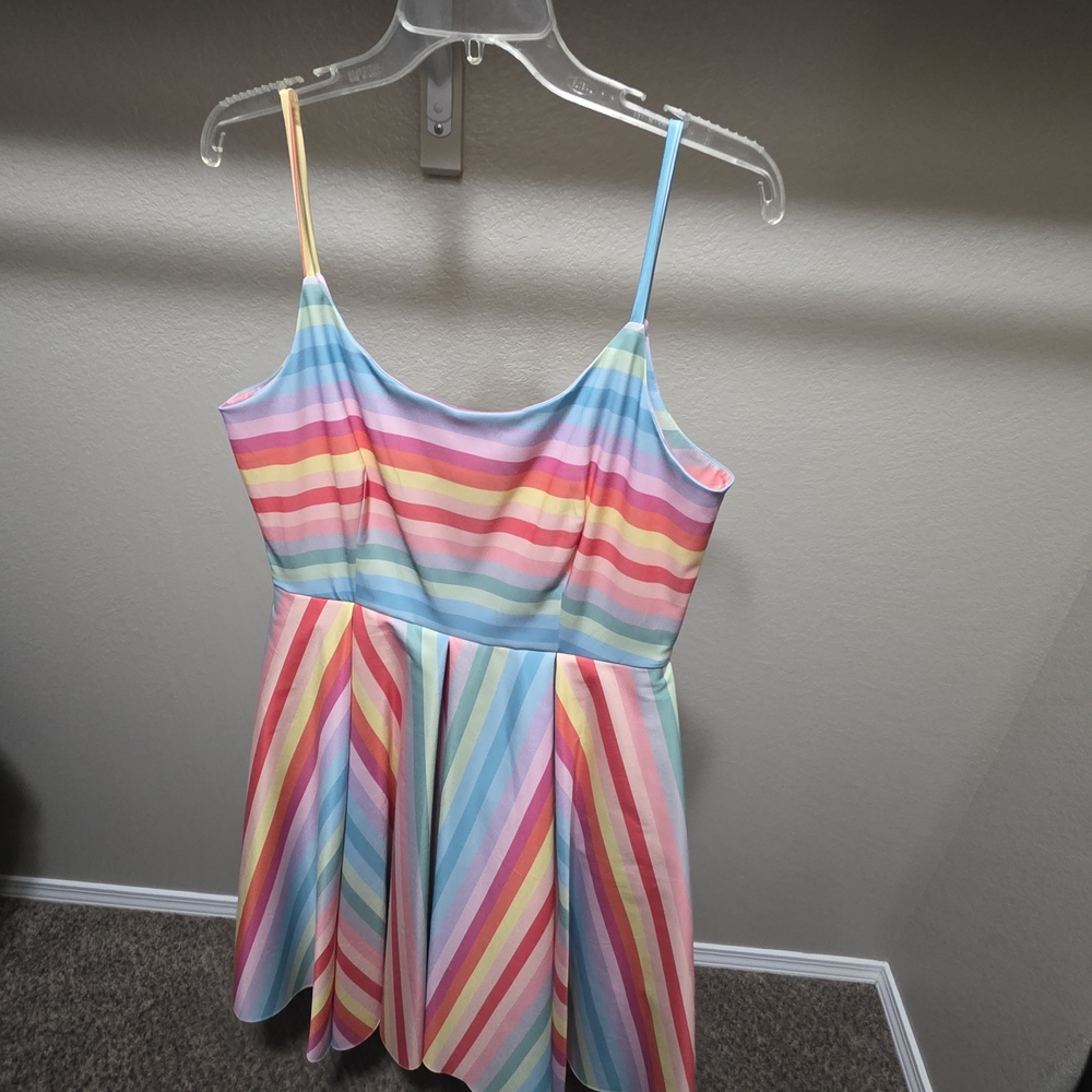 Pretty Dress Company Candy Stripe Midi Dress
